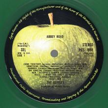 THE BEATLES DISCOGRAPHY Uk 1978 00 00 ABBEY ROAD - PCS 7088 - Green vinyl - pic 5