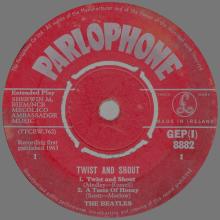 IRELAND - GEP (I) 8882 - A - RED LABEL - TWIST AND SHOUT - pic 3