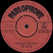 THE BEATLES FINLAND - 006 - 45-DPY 662 - CAN'T BUY ME LOVE ⁄ YOU CAN'T DO THAT - LENNEN - pic 3