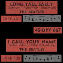 THE BEATLES FINLAND - 009 - 45-DPY 667 - LONG TALL SALLY ⁄ I CALL YOUR NAME - pic 1