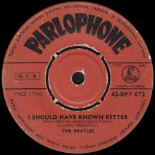 THE BEATLES FINLAND - 012 - 45-DPY 672 - AND I LOVE HER ⁄ I SHOULD HAVE KNOWN BETTER  - pic 3
