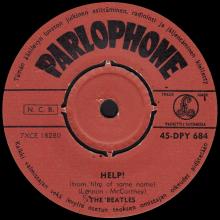 THE BEATLES FINLAND - 016 - 45-DPY 684 - HELP ! ⁄ I'M DOWN - pic 1