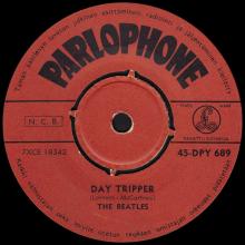 THE BEATLES FINLAND - 018 - 45-DPY 689 - WE CAN WORK IT OUT ⁄ DAY TRIPPER  - pic 3