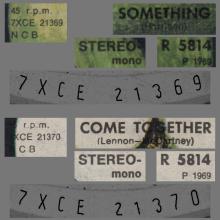 THE BEATLES FINLAND - 031 - B - R 5814 - SOMETHING ⁄ COME TOGETHER - pic 1