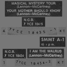 THE BEATLES FINLAND - 045 - EP - SMMT A-1 ⁄ SMMT B-1 - MAGICAL MYSTERY TOUR -1 - pic 3