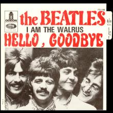 THE BEATLES FRANCE 45 - 1967 11 30 - SLEEVE 1 A - FO 106 - HELLO, GOODBYE ⁄ I AM THE WALRUS - pic 1