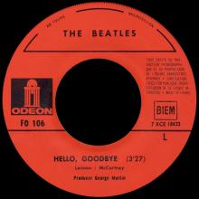 THE BEATLES FRANCE 45 - 1967 11 30 - SLEEVE 1 A - FO 106 - HELLO, GOODBYE ⁄ I AM THE WALRUS - pic 5