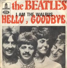 THE BEATLES FRANCE 45 - 1967 11 30 - SLEEVE 1 C - FO 106 - HELLO, GOODBYE ⁄ I AM THE WALRUS - MISPRINT - pic 1