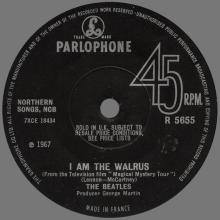 THE BEATLES FRANCE 45 - 1967 11 30 - SLEEVE 9 - FO 106 - R 5655 - HELLO, GOODBYE ⁄ I AM THE WALRUS - FRENCH EXPORT RECORD - pic 2