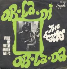 THE BEATLES FRANCE 45 - 1969 01 23 - SLEEVE A RECORD 1 - APPLE - L FO 148 - OB-LA-DI OB-LA-DA ⁄ WHILE MY GUITAR GENTLY WEEPS  - pic 1