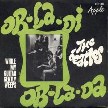 THE BEATLES FRANCE 45 - 1969 01 23 - SLEEVE C RECORD 2 - APPLE - L FO 148 - OB-LA-DI OB-LA-DA ⁄ WHILE MY GUITAR GENTLY WEEPS  - pic 1