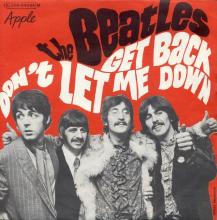 THE BEATLES FRANCE 45 - 1969 04 15 - PAPER SLEEVE B ⁄ RECORD 1 - APPLE - L 2 C 006-04084 M - GET BACK ⁄ DON'T LET ME DOWN - pic 1