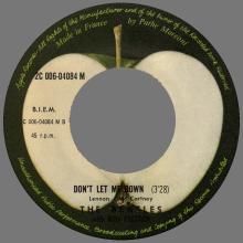 THE BEATLES FRANCE 45 - 1969 04 15 - PAPER SLEEVE D ⁄ RECORD 1 - APPLE - J 2 C 006-04084 M - GET BACK ⁄ DON'T LET ME DOWN  - pic 6