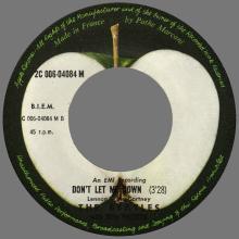 THE BEATLES FRANCE 45 - 1969 04 15 - PAPER SLEEVE E ⁄ RECORD 2 - APPLE - 2 C 006-04084 M - GET BACK ⁄ DON'T LET ME DOWN  - pic 5