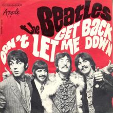 THE BEATLES FRANCE 45 - 1969 04 15 - PAPER SLEEVE F ⁄ RECORD 2 - APPLE - 2 C 006-04084 M - GET BACK ⁄ DON'T LET ME DOWN - pic 2
