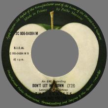 THE BEATLES FRANCE 45 - 1969 04 15 - PAPER SLEEVE F ⁄ RECORD 2 - APPLE - 2 C 006-04084 M - GET BACK ⁄ DON'T LET ME DOWN - pic 6