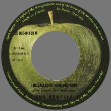 THE BEATLES FRANCE 45 - 1969 05 29 - SLE A ⁄ REC 1 - APPLE - 2 C 006-04108 M - THE BALLAD OF JOHN AND YOKO ⁄ THE OLD BROWN SHOE - pic 5