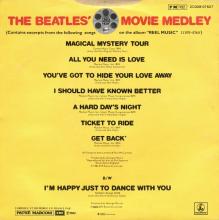 THE BEATLES FRANCE 45 - 1982 00 00 - PARLOPHONE - PM 102 2 C 008-007627 - THE BEATLES' MOVIE MEDLEY ⁄ I'M HAPPY JUST TO DANCE WI - pic 2