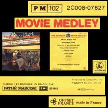 THE BEATLES FRANCE 45 - 1982 00 00 - PARLOPHONE - PM 102 2 C 008-007627 - THE BEATLES' MOVIE MEDLEY ⁄ I'M HAPPY JUST TO DANCE WI - pic 3