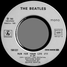 THE BEATLES FRANCE 45 - 1985 00 00 - PARLOPHONE - 1561227 - MICHELLE ⁄ RUN FOR YOUR LIFE - DANCE FOR EVER VOL.33 - pic 6