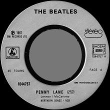 THE BEATLES FRANCE 45 - 1986 04 00 - PARLOPHONE - 1044757 PM 102 - PENNY LANE ⁄ STRAWBERRY FIELDS FOREVER - SLEEVE A  - pic 5