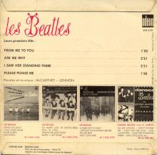 THE BEATLES FRANCE EP - A - 1963 10 16 - 1964 02 00 - BLUE TYPE 2 - ODEON SOE 3739 - SANDWICH COVER - pic 2
