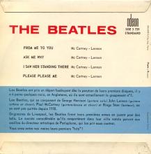 THE BEATLES FRANCE EP - A - 1963 10 16 - BLUE TYPE 1 - ODEON SOE 3739 - STANDARD  - pic 2
