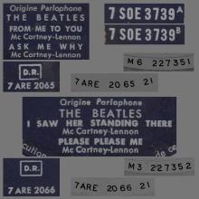 THE BEATLES FRANCE EP - A - 1963 10 16 - BLUE TYPE 4 - ODEON SOE 3739 - pic 2