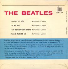 THE BEATLES FRANCE EP - A - 1963 10 16 - ORANGE TYPE 3 - ODEON SOE 3739 - pic 5