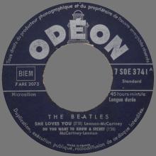THE BEATLES FRANCE EP - A - 1963 10 21 - SLEEVE A1 LABEL TYPE 1 - ODEON SOE 3741 STANDARD - pic 5