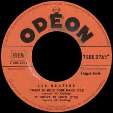 THE BEATLES FRANCE EP - A - 1964 01 14 - SLEEVE 1 LABEL ORANGE 1 - ODEON SOE 3745  - pic 1