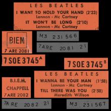 THE BEATLES FRANCE EP - A - 1964 01 14 - SLEEVE 1 LABEL ORANGE 1 - ODEON SOE 3745  - pic 4