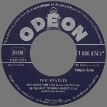 THE BEATLES FRANCE EP - A - 1963 10 21 - SLEEVE A1 LABEL TYPE 2 - ODEON SOE 3741 - pic 1