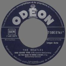 THE BEATLES FRANCE EP - A - 1963 10 21 - SLEEVE B LABEL TYPE 3 - ODEON SOE 3741 - pic 1