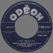 THE BEATLES FRANCE EP - A - 1963 10 21 - SLEEVE B LABEL TYPE 3 - ODEON SOE 3741 - pic 5