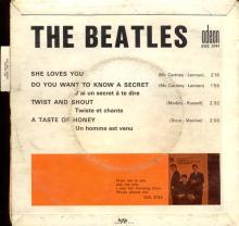 THE BEATLES FRANCE EP - A - 1963 10 21 - SLEEVE C LABEL TYPE ORANGE 1 - ODEON SOE 3741 - pic 6