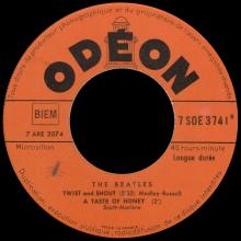 THE BEATLES FRANCE EP - A - 1963 10 21 - SLEEVE C LABEL TYPE ORANGE 1 - ODEON SOE 3741 - pic 4
