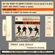 THE BEATLES FRANCE EP - A - 1963 10 21 - SLEEVE C LABEL TYPE ORANGE 1 - ODEON SOE 3741 - pic 5