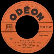 THE BEATLES FRANCE EP - A - 1963 10 21 - SLEEVE D LABEL TYPE ORANGE 2 - ODEON SOE 3741 - pic 5