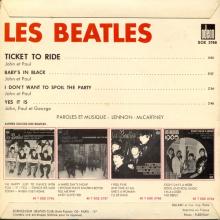 THE BEATLES FRANCE EP - A - 1965 05 17 - SLEEVE 0 RECORD 1 - ODEON SOE 3766 - pic 1