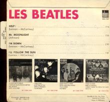 THE BEATLES FRANCE EP - A - 1965 07 23 - SLEEVE 1 RECORD 2 - ODEON SOE 3769 -1 - pic 2