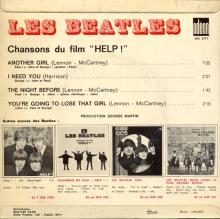 THE BEATLES FRANCE EP - A - 1965 09 01 - SLEEVE 0 RECORD 1 - ODEON SOE 3771 -1 - pic 2