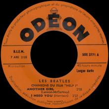 THE BEATLES FRANCE EP - A - 1965 09 01 - SLEEVE 2 RECORD 1 - ODEON SOE 3771 - - pic 3