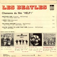 THE BEATLES FRANCE EP - A - 1965 09 01 - SLEEVE 0 RECORD 1 - ODEON SOE 3771 -1 - pic 3