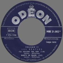 THE BEATLES FRANCE EP - B - 1965 06 00 - MOE 21.002 - LES BEATLES VOLUME 2 - pic 3
