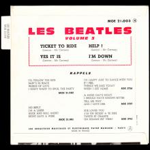 THE BEATLES FRANCE EP - B - 1965 08 00 - MOE 21.003 - LES BEATLES VOL. 3 - pic 6