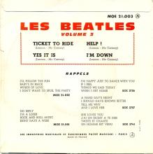 THE BEATLES FRANCE EP - B - 1965 08 01 - MOE 21.003 - LES BEATLES VOL. 3 - pic 6