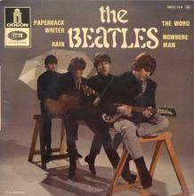 THE BEATLES FRANCE EP - C - 1966 06 27 - MEO 119 - SLEEVE 1 LABEL 2 - BIEM - pic 1