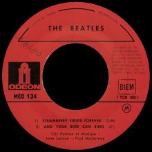 THE BEATLES FRANCE EP - C - 1967 02 23 - MEO 134 - SLEEVE 1 LABEL 2 - BIEM - pic 3