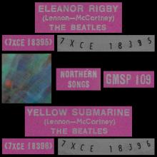 THE BEATLES MULTICOLOR GREECE - GMSP 109 - ELEANOR RIGBY ⁄ YELLOW SUBMARINE - OPEN CENTER - pic 1